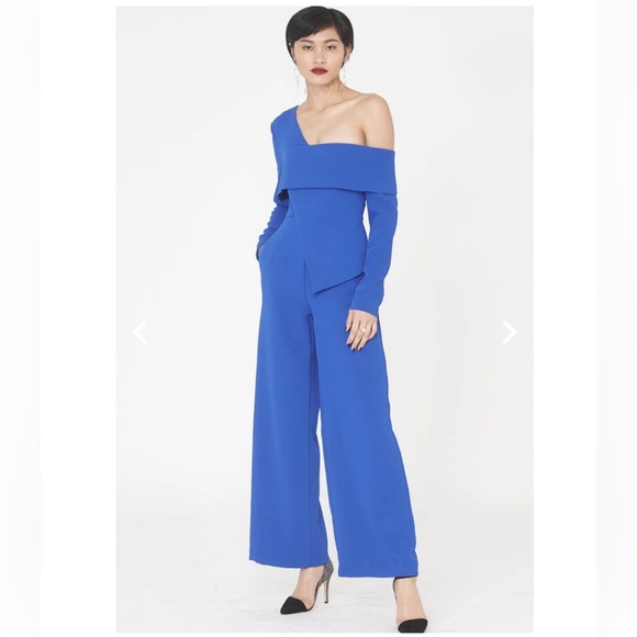 Chic Lavish Alice one Shoulder Wide Leg Jumpsuit - Picture 1 of 10